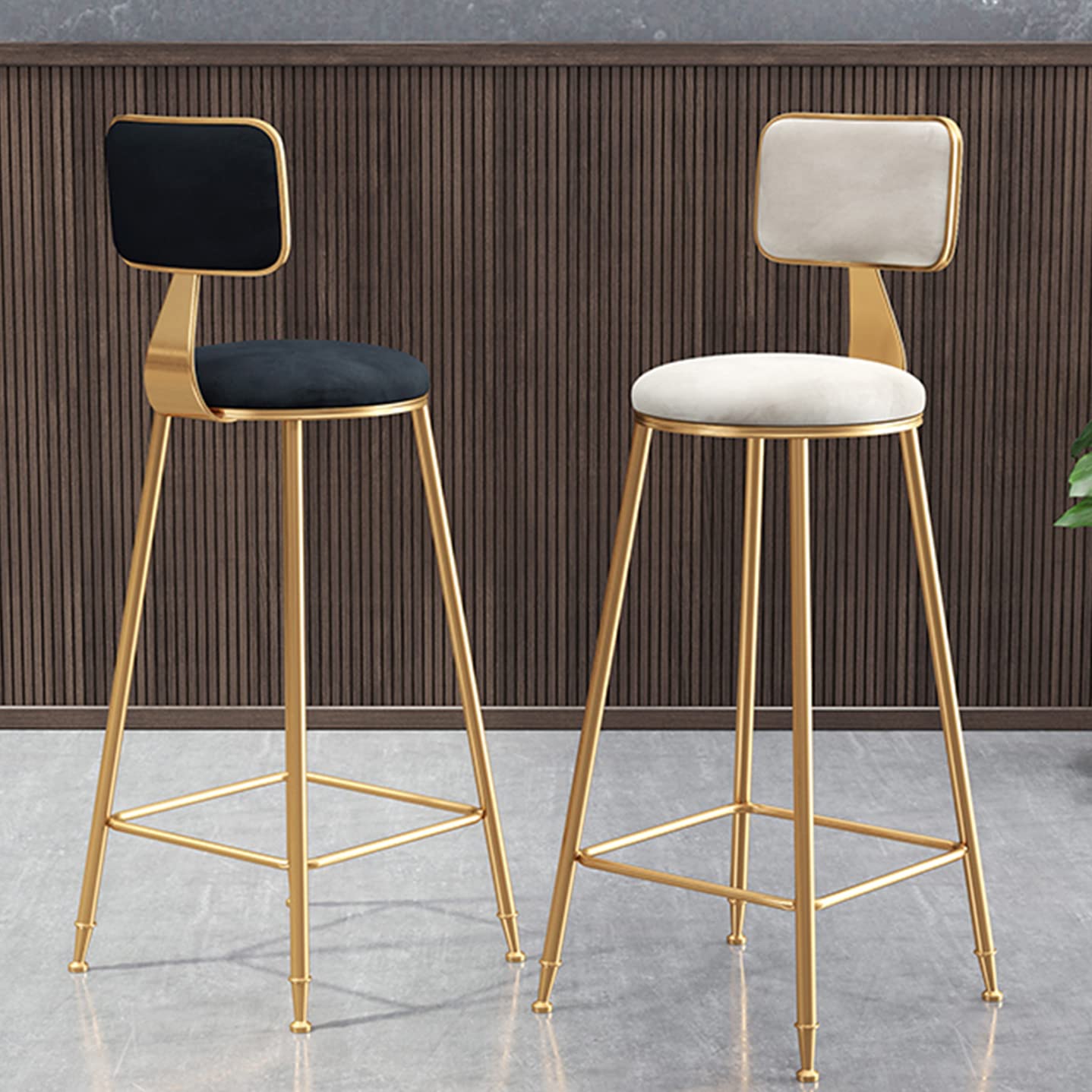 Amazon｜バースツール鉄バースツール2つのバーチェアのセット